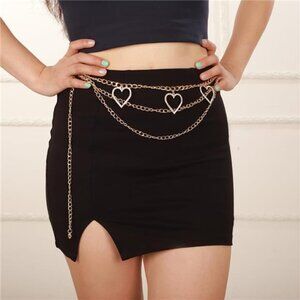 Gold Waist Chain Body Jewelry | Adjustable Festival & Party Belt Accessory